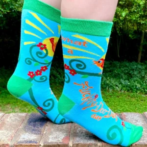 what a fuckity doo dah day women's crew socks