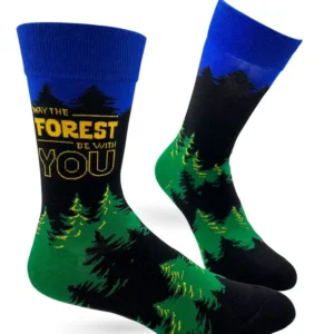 may the forest be with you men's novelty crew socks