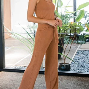 peyton bamboo sweater drawstring lounge pant