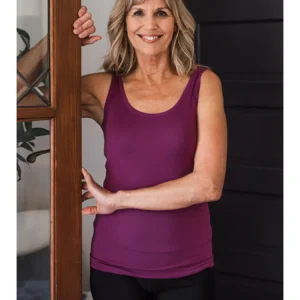 bamboo layering tank top boysenberry