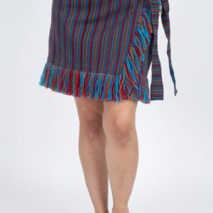 women's woven winter mini skirt