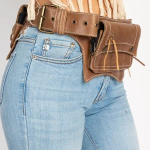 the gypsy duo a leather duo pack hip bag belt brown